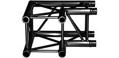 Prolyte H30V zwarte truss hoek van 90 graden
