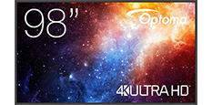 Optoma Pro 98 inch beeldscherm, 4K UHD, huren verhuur